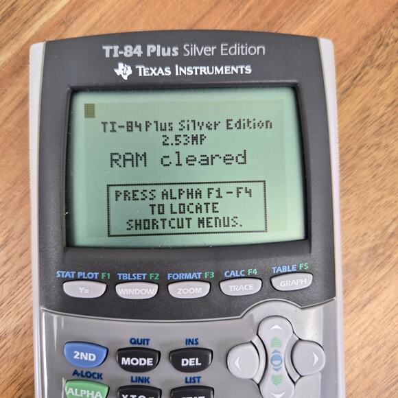 Texas Instruments TI-84 Plus Silver Edition Graphing Calculator Silver Gray Math - Picture 7 of 8